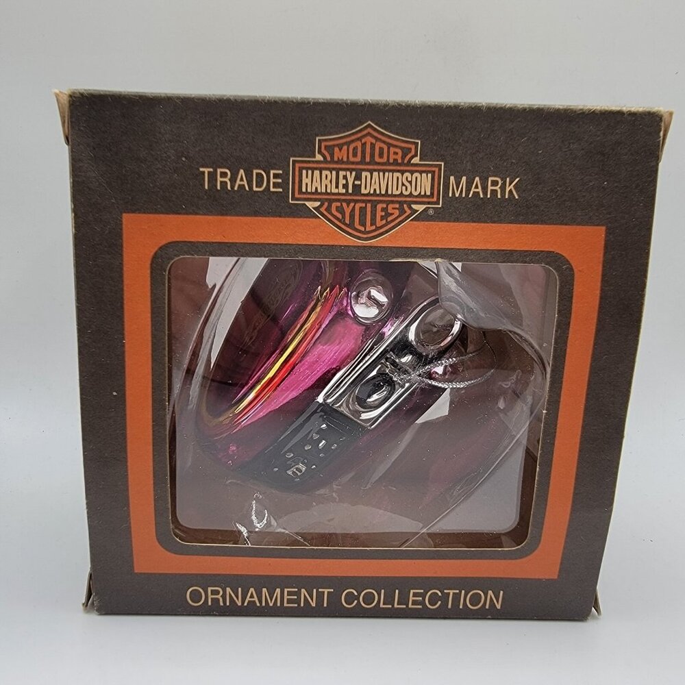 Harley Davidson Ornament Gas Tank Preowned In Original BOX‎